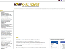 Tablet Screenshot of karl-wrede.com